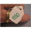 Image 1 : 14k gold diamond ring size 7
