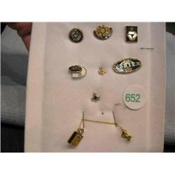 club stick pins group of 8