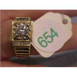 14k gold ring 1 1/3ct diamonds