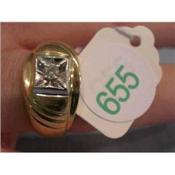 10k diamond solitare ring