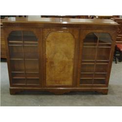 walnut display cabinet 