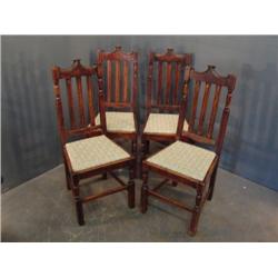 4 brace back chairs 
