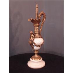 Porcelian & Brass Pitcher lamp
