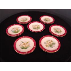 hand painted dessert set - 