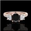 Image 2 : 1.97 ctw H-SI/I Diamond Stud Earrings 10K Rose Gold