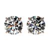 3.08 ctw Princess VS/SI Diamond Art Deco Stud Earrings 18K White Gold