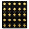 Image 1 : 2017 25x 1 gram Gold Maple Leafs - Maplegram25„¢ (In Assay Sleeve)
