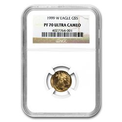 1999-W 1/10 oz Proof Gold American Eagle PF-70 NGC