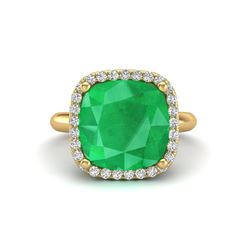 8.40 ctw Citrine & VS/SI Diamond Earrings 18K White Gold