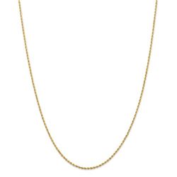 14k Yellow Gold 1.5 mm Diamond Cut Rope Chain - 36 in.