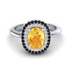 Image 1 : 0.54 ctw Intense Yellow Diamond Ring 10K Rose Gold