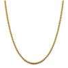 Image 1 : 14k Yellow Gold 3.6 mm Hollow Round Box Chain - 30 in.