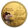 Image 1 : 2019 Antigua & Barbuda 1 oz Au Rum Runner Colorized (No Box/COA)