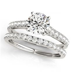 1.27 ctw Intense Blue Diamond Ring 10K Rose Gold