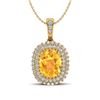 Image 1 : 2 ctw Pink Tourmaline Necklace 18K Yellow Gold
