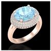 Image 1 : 1.50 ctw Intense Fancy Yellow Diamond Ring 18K Rose Gold