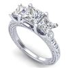 Image 1 : 5.12 ctw Ruby & Diamond Ring 14K White Gold