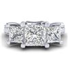 Image 2 : 5.12 ctw Ruby & Diamond Ring 14K White Gold