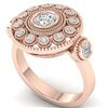 Image 2 : 1.25 ctw VS/SI Diamond 2pc Set Solitaire Halo 14K White Gold