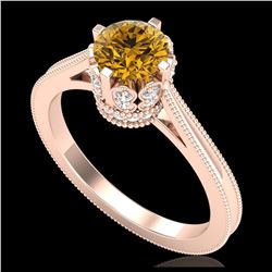 2.11 ctw Intense Blue Diamond Art Deco 3 Stone Ring 18K White Gold