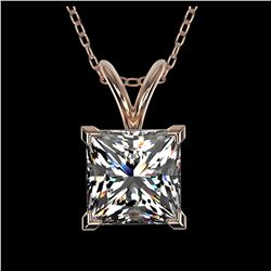 4.50 ctw Garnet & VS/SI Diamond Necklace 18K White Gold