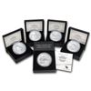 Image 1 : 2014-P 5-Coin 5 oz Silver Burnished ATB Set (w/Box & COA)