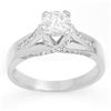 Image 1 : 2.0 ctw VS/SI Cushion Diamond 3 Stone Ring 14K White Gold