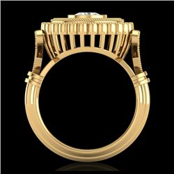 29.39 ctw Jade & Diamond Necklace 14K Yellow Gold