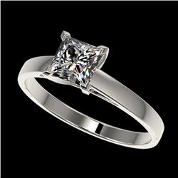3.25 ctw SI/I Fancy Intense Yellow Diamond 3 Stone Ring 10K White Gold