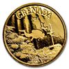 Image 1 : 2018 Grenada 1 oz Gold Diving Paradise BU