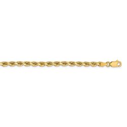 14k Yellow Gold 3.75 mm Diamond Cut Rope Chain - 28 in.