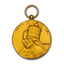 EE1923 Ethiopia Gold Medal PF-66 NGC (Matte)