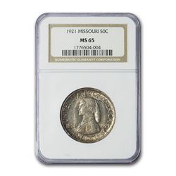 1921 Missouri Half Dollar Commem MS-65 NGC