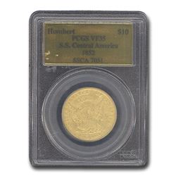 1852 $10 Gold Eagle VF-35 PCGS (Humbert \, S.S. Central America)