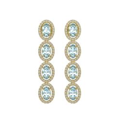 1.42 ctw VS/SI Diamond 2pc Wedding Set Halo 14K Yellow Gold