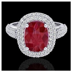 1.75 ctw SI/I Fancy Intense Yellow Diamond Ring 10K Rose Gold