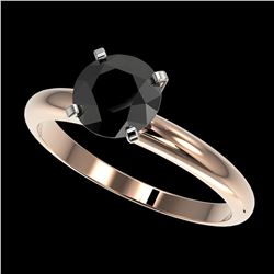 0.76 ctw Intense Blue Diamond Ring 10K White Gold