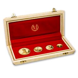 1969 Colombia 4-Coin Gold Battle of Boyaca Proof Set (1.3726 AGW)