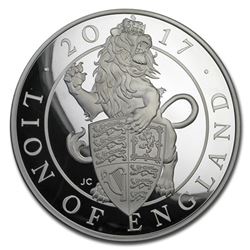 2017 GB Proof 1 kilo Silver Queen's Beasts Lion (Abrasions)