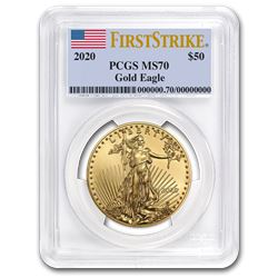 2020 1 oz Gold American Eagle MS-70 PCGS (FirstStrike®)