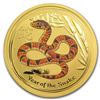 Image 1 : 2013 Australia 1 oz Gold Lunar Snake BU (Series II\, Orange Color)