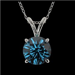 1.50 ctw H-SI/I Diamond Solitaire Halo Ring 10K White Gold