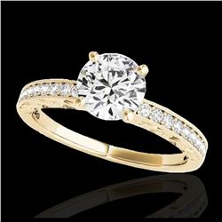 2.39 ctw Aquamarine & Diamond Ring 14K Yellow Gold