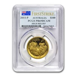 2011-P Australia 1 oz Gold Koala PR-69 PCGS (FS\, High Relief)