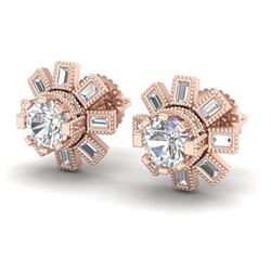 2.0 ctw VS/SI Diamond Stud Earrings 18K White Gold