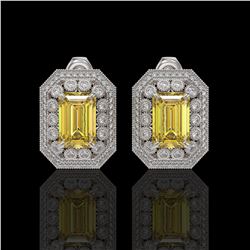 2.1 ctw VS Black Diamond Solitaire Halo Ring 10K Rose Gold