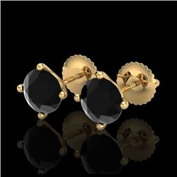 1 ctw Intense Yellow Diamond Ring 10K Rose Gold