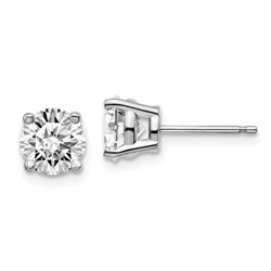 14k White Gold 2ct Lab Grown Diamond 4-Prong Earring