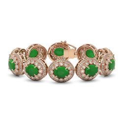 7.54 ctw Turquoise & Diamond Earrings 14K Yellow Gold