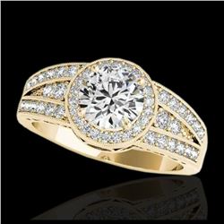 2.07 ctw Fancy Black Diamond Art Deco 3 Stone Ring 18K White Gold